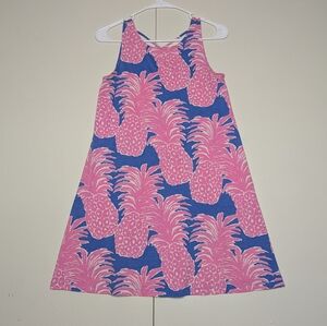Lilly Pulitzer Kristen Swing Dress Pineapple‎ Strappy Back Beachy Size XS